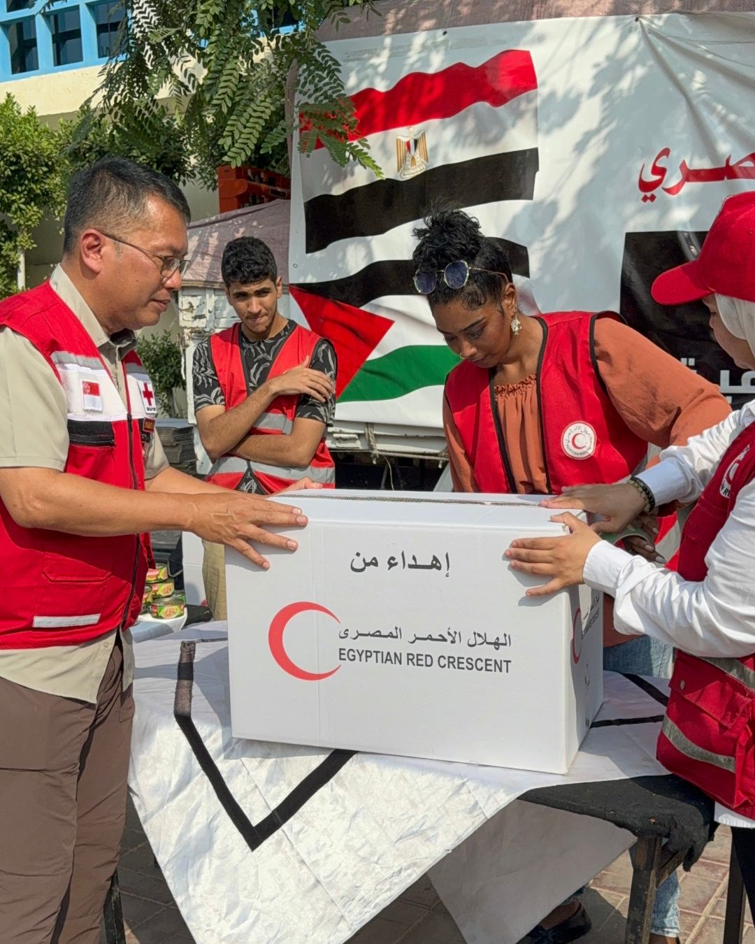 Singapore Red Cross Gaza Humanitarian Crisis Ceasefire 2