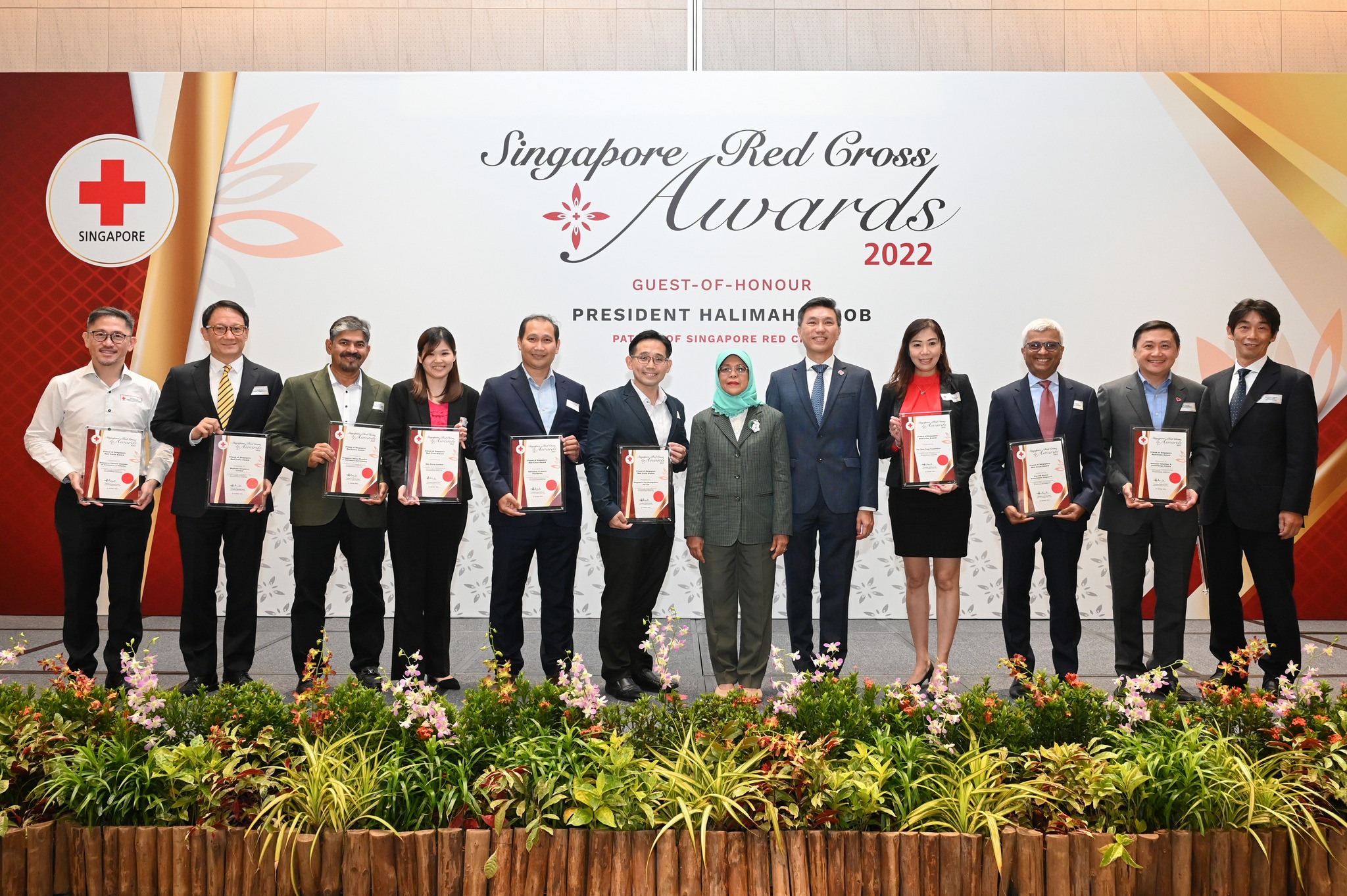 Recipients of the Friend of Singapore Red Cross Award Group 2